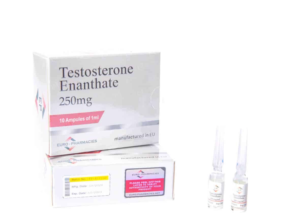 Ampollas de 10 ml de enantato de testosterona (euros)