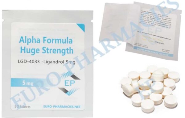 Gran potencia (Ligandrol LGD4033) comprimidos de 5 mg, 50 comprimidos. Farmacias europeas (UE).