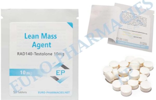 Masa magra (Testolone RAD140) comprimidos de 10 mg, 50 comprimidos. Farmacias Euro UE.