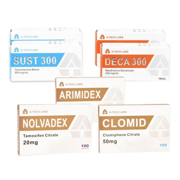PACK MASS NIVEL II (INYECCIÓN) A TECH LABS SUSTA+ DECA + PCT (8 SEMANAS)