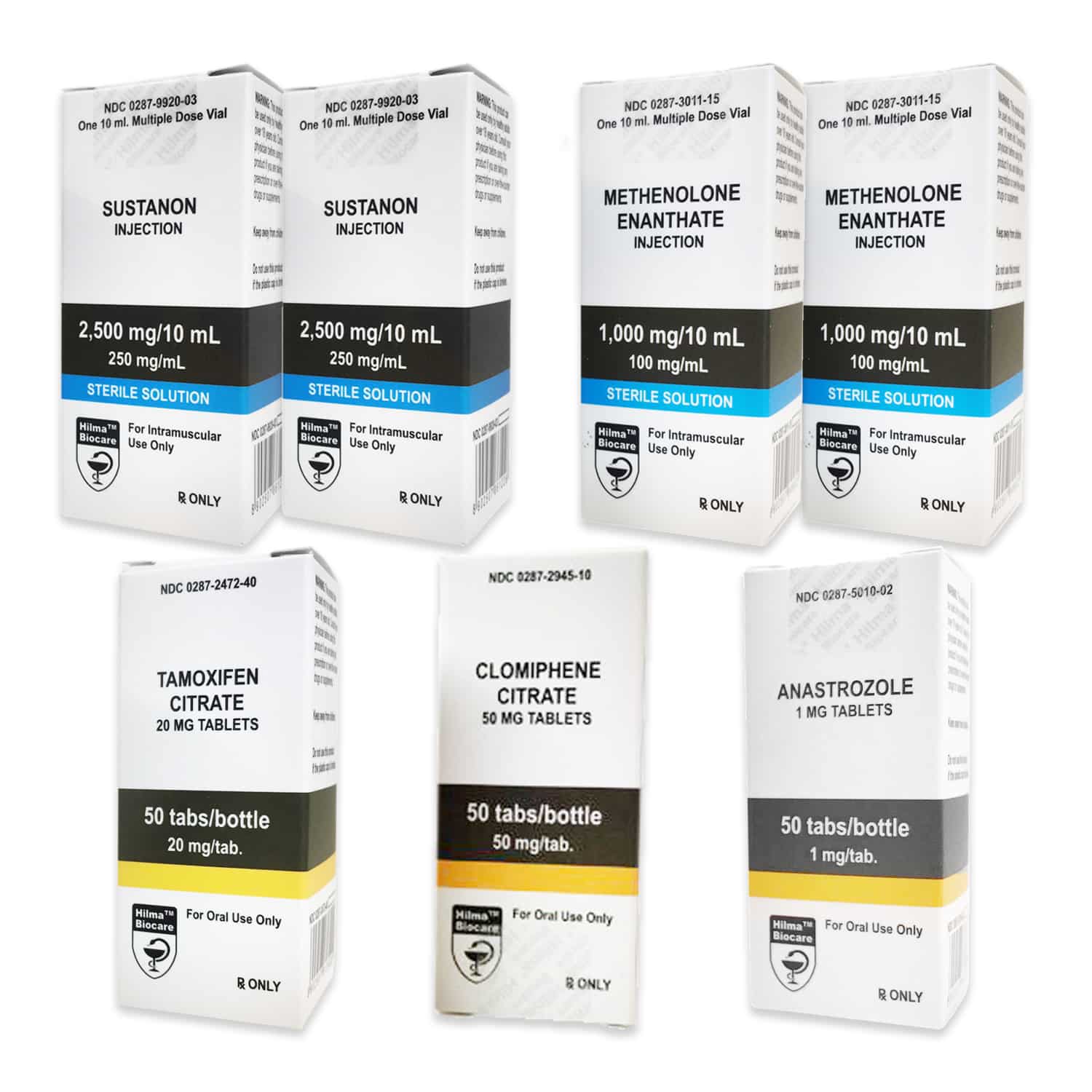 PACK MUSCLE SEC NIVEL II (INYECCIÓN) HILMA SUSTANON + PRIMOBOLAN + PCT (8 SEMANAS)