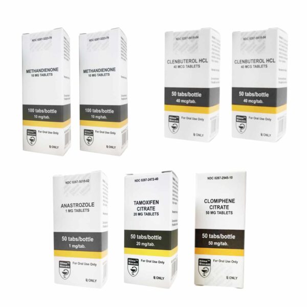 PAQUETE PARA MÚSCULO SECO (ORAL) DIANABOL + CLENBUTEROL + PCT (8 SEMANAS) Hilma