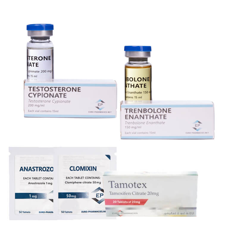 Paquete para ganar masa muscular magra: Cipionato de testosterona + Enantato de trembolona (10 semanas) Euro Pharmacies