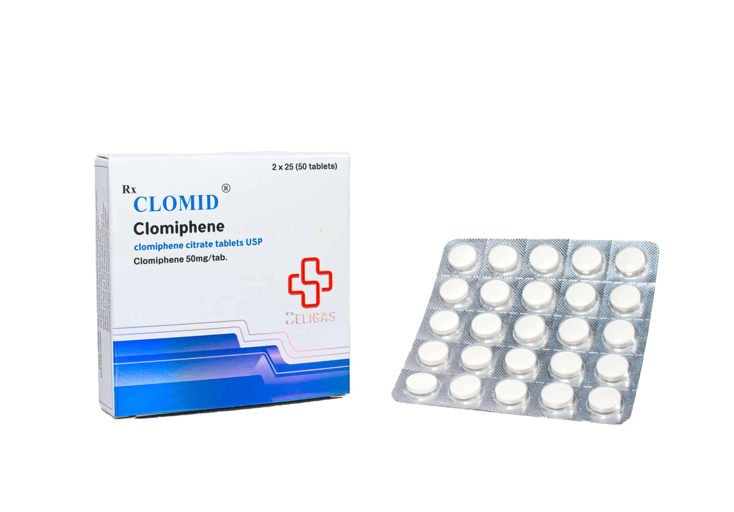 Clomid 2 x 25 mg (50 comprimidos) 50 mg