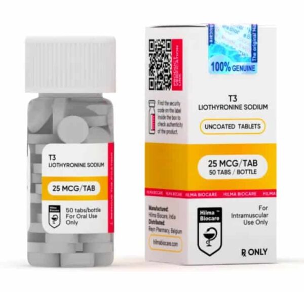 T3 25mcg 50 comprimidos Hilma