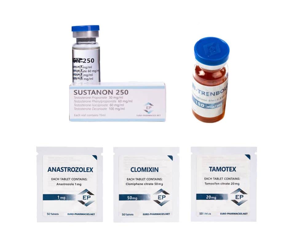 Pack de Sustanon Tri Tren para ganar masa muscular magra (10 semanas) de Euro Pharmacies