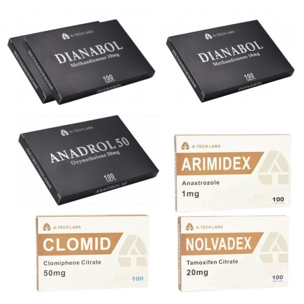 Paquete definitivo para ganar masa muscular Dianabol Anadrol Esteroides orales 8 semanas A Tech