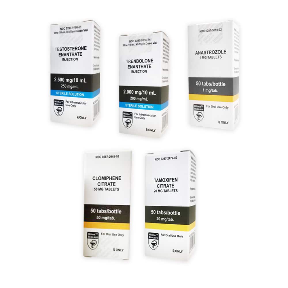 Paquete Hilma para el aumento de masa muscular magra: Enantato de testosterona + Enantato de trembolona (10 semanas)