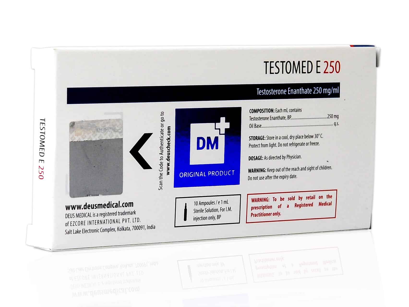DEUSMEDICAL TESTOMED E 250 ATRÁS