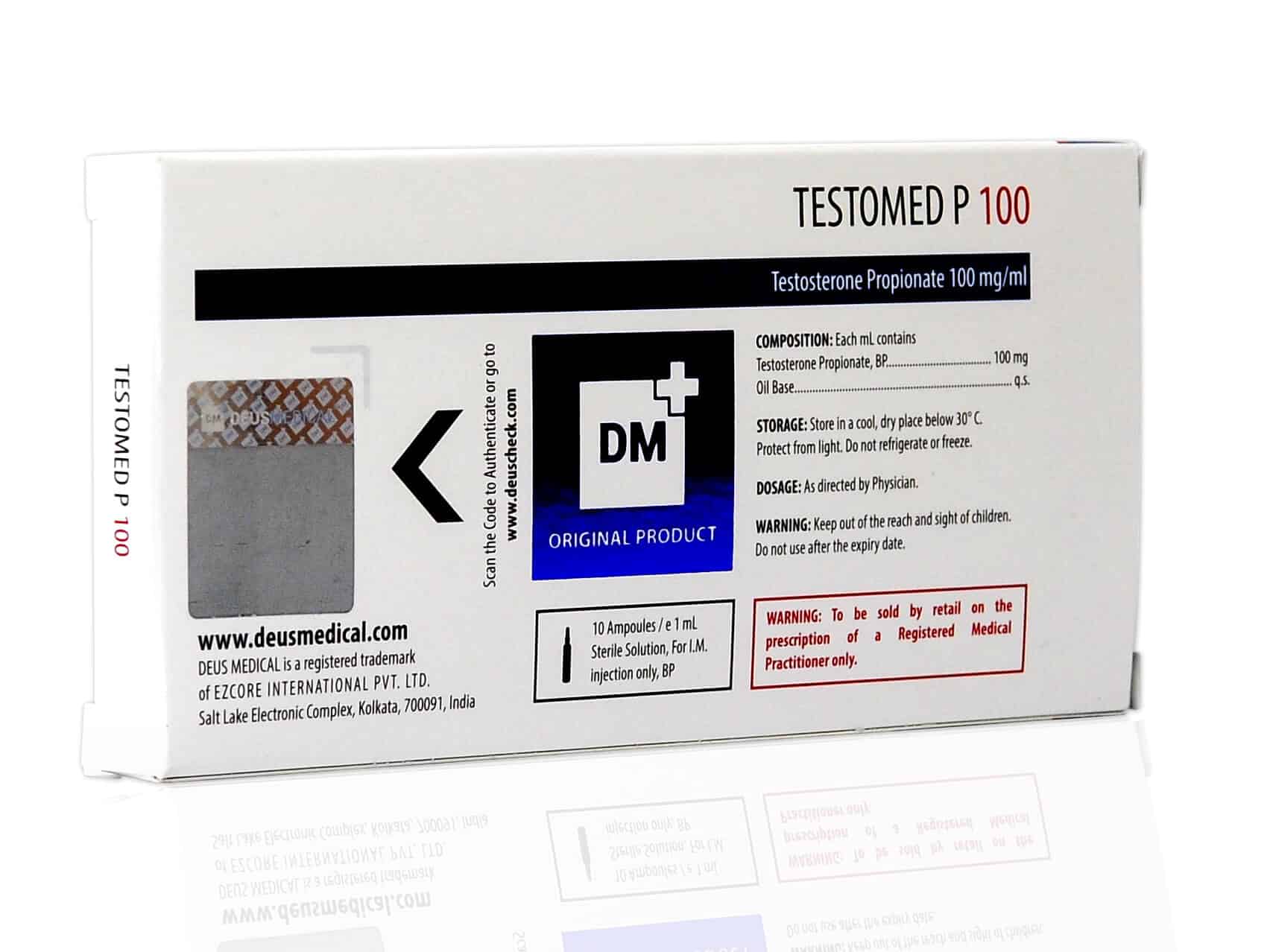 DEUSMEDICAL TESTOMED P 100 ATRÁS
