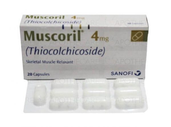 Muscoril 4 mg 20 cápsulas Sanofi