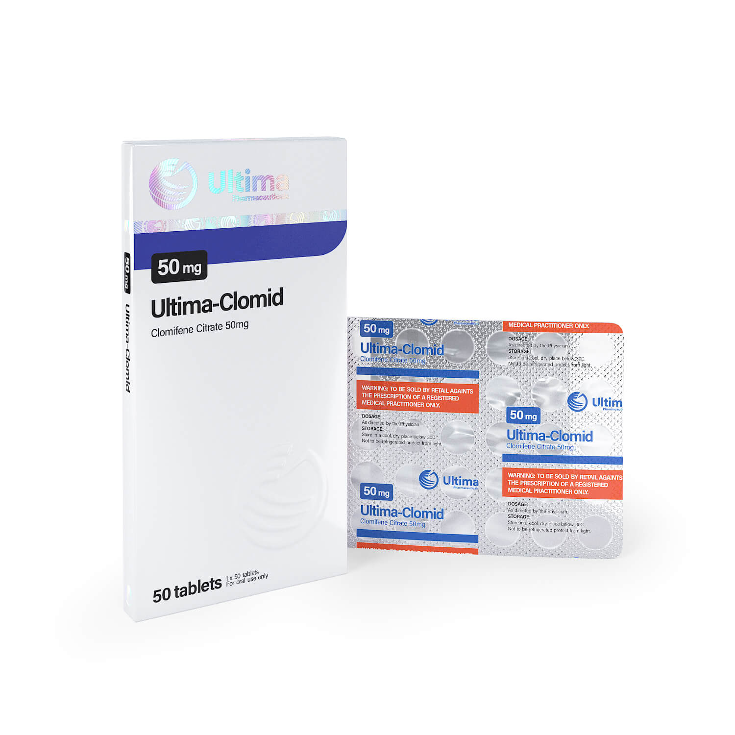 Ultima Clomid 50 pastillas x 50 mg