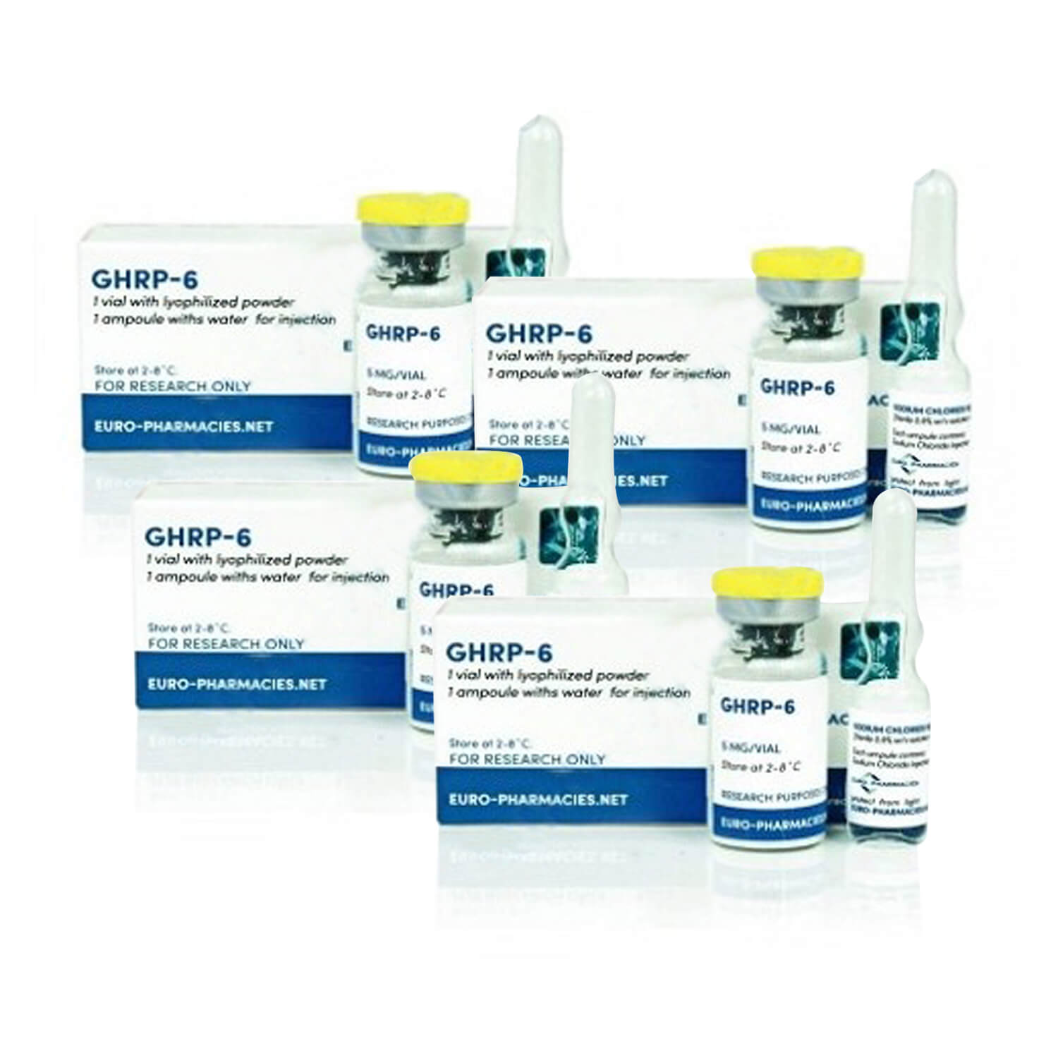 GHRP 6,5 mg 1 vial Euro Pharmacies × 4