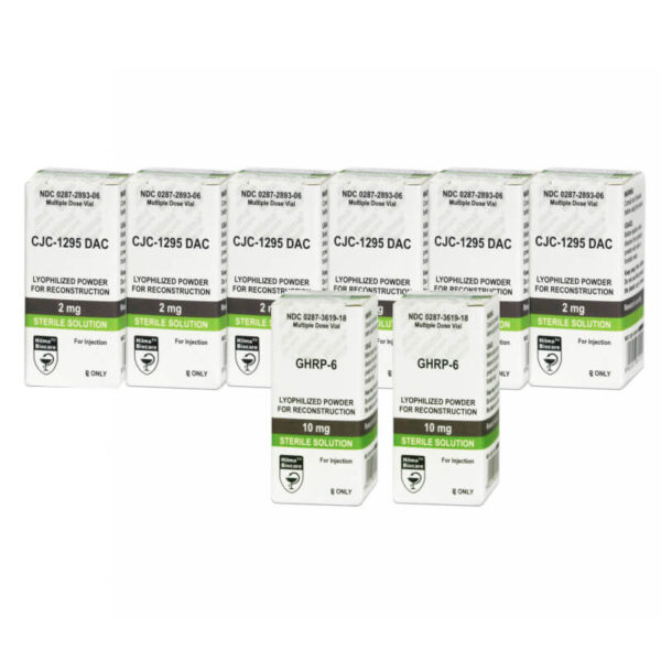 Paquete de péptidos para aumento de masa muscular intermedio GHRP 6 CJC 1295 DAC Hilma Biocare (12 semanas)