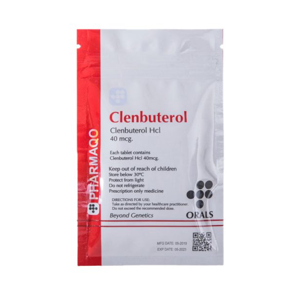 Clenbuterol 40 mcg x 100 comprimidos de Clenbuterol 40 mcg, 100 comprimidos, Pharmaqo Labs, 47 €.