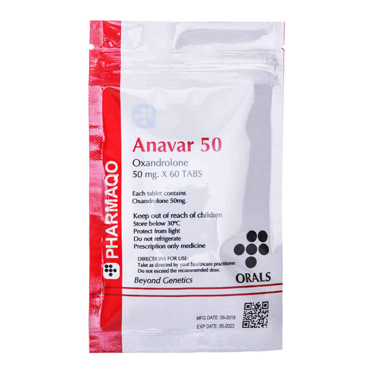 Anavar 50 mg x 60 comprimidos de oxandrolona 50 mg, 60 comprimidos, Pharmaqo Labs