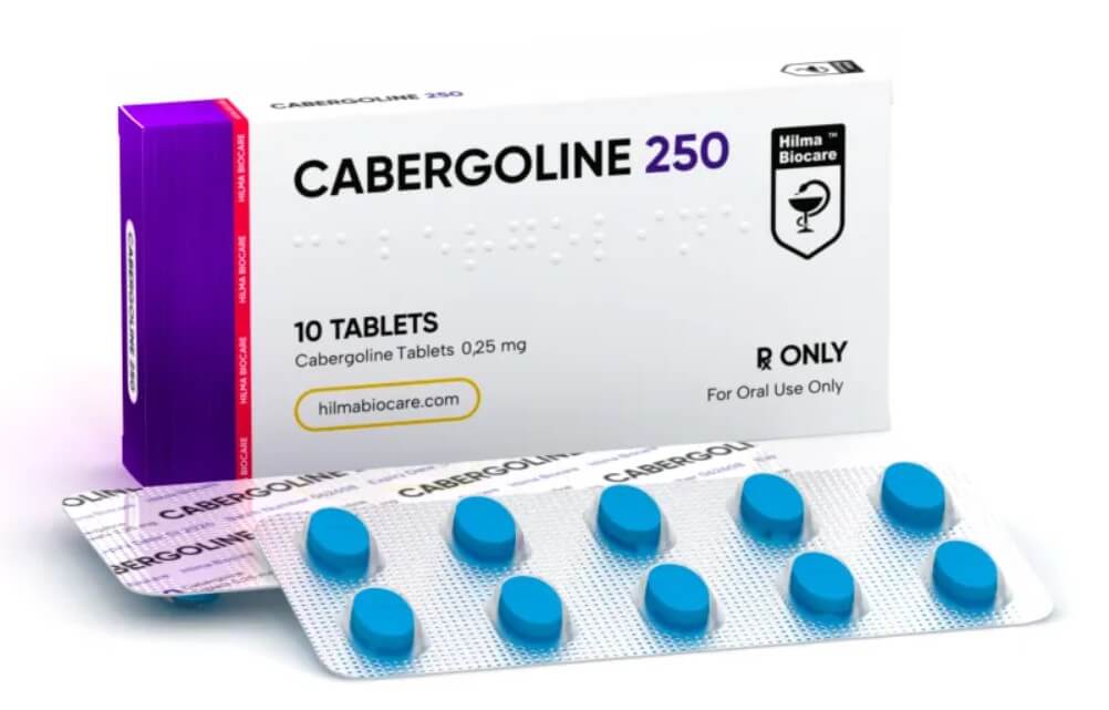 cabergolina 0,25 mg 10 comprimidos Hilma