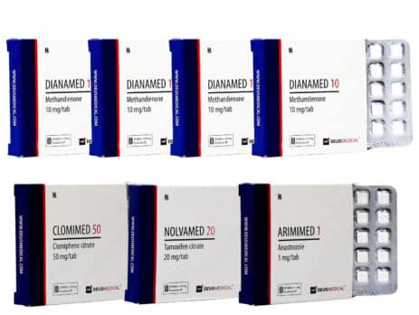 2 Paquetes de Aumento Oral 6 semanas Dianabol Protección PCT Deus Medical 463×348