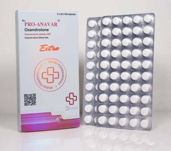 Anavar Pro (50 mg, 100 comprimidos) Beligas (internacional)