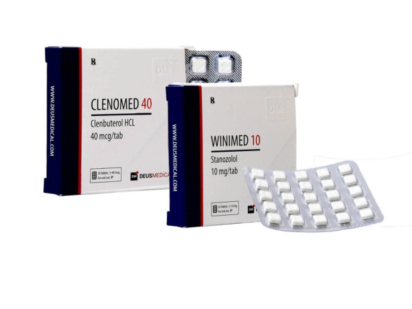 Paquete para bajar de peso para mujeres Winstrol Clenbuterol Deus Medical 8 semanas