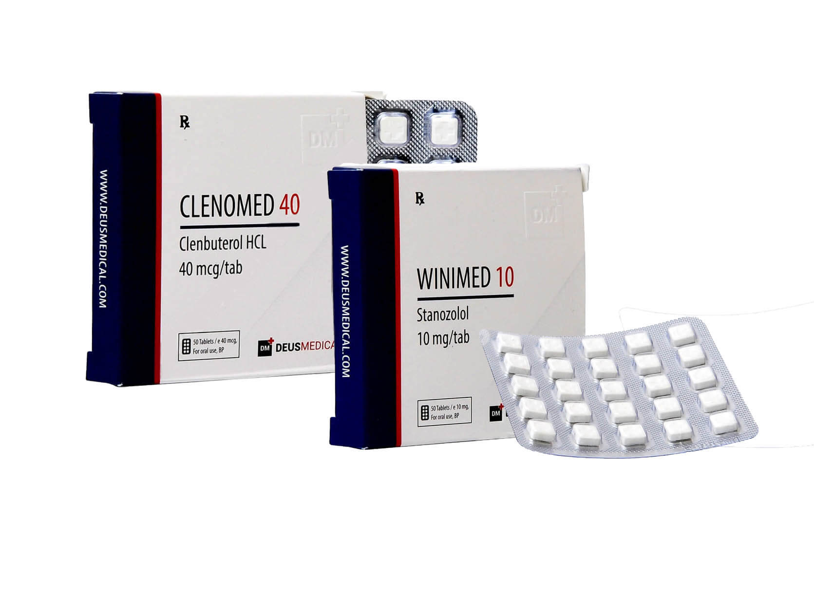 Paquete para bajar de peso para mujeres Winstrol Clenbuterol Deus Medical 8 semanas