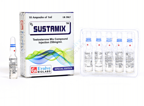Sustanon (mezcla de testosterona) (10 ampollas de 1 ml) - EVOLVE