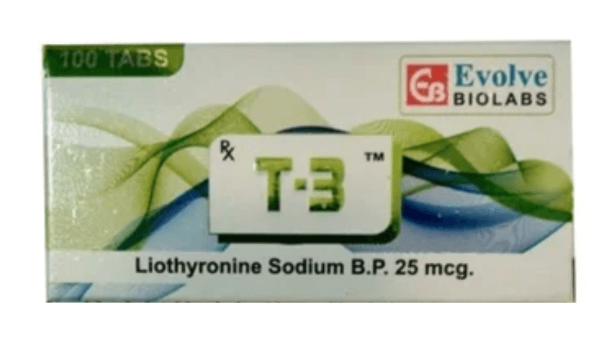 T3 (liotironina sódica) (100 comprimidos) - Evolve Biolabs