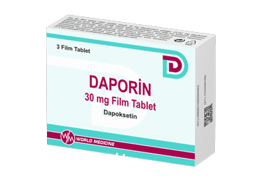 Daporin 30 mg, 3 comprimidos recubiertos con película, clorhidrato de dapoxetina, World Medicine