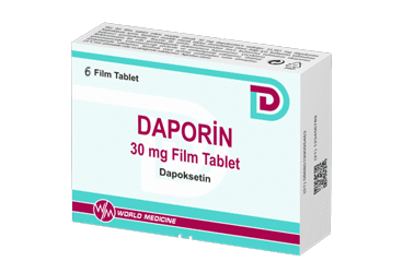 Daporin 30 mg, 6 comprimidos recubiertos con película, clorhidrato de dapoxetina, World Medicine