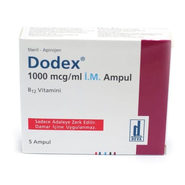 Vitamina B12 Dodex B12 1000 mcg ml x 5 ampollas Deva