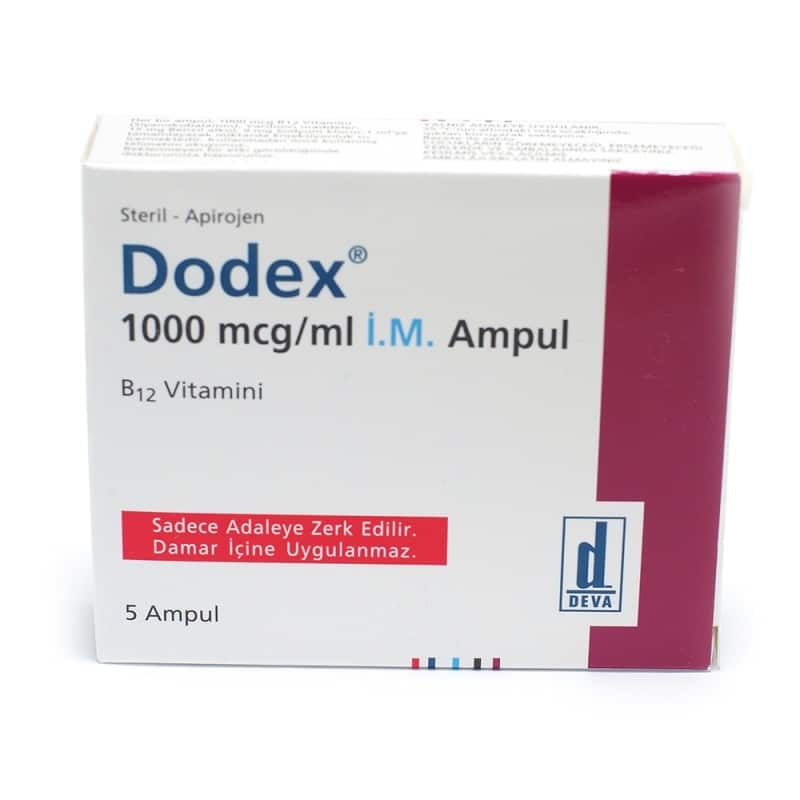 Vitamina B12 Dodex B12 1000 mcg ml x 5 ampollas Deva
