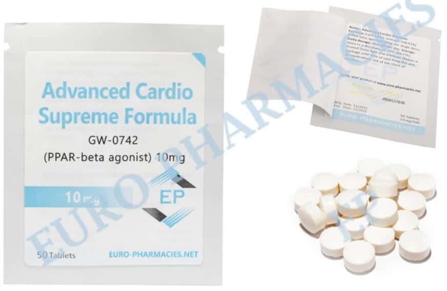 Cardio Avanzado (GW 0742) comprimidos de 10 mg, 50 comprimidos. Farmacias Euro UE.