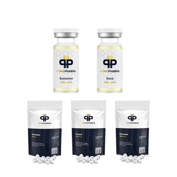 Paquete de aumento de masa NIVEL I (INYECCIÓN) SUSTANON 250 + DECA DURABOLIN 250 (8 semanas) PRIME PHARMA