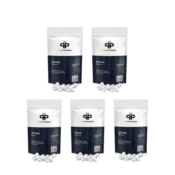 Paquete para ganar masa muscular magra: Esteroides orales Dianabol + Winstrol (4 semanas) PRIME PHARMA