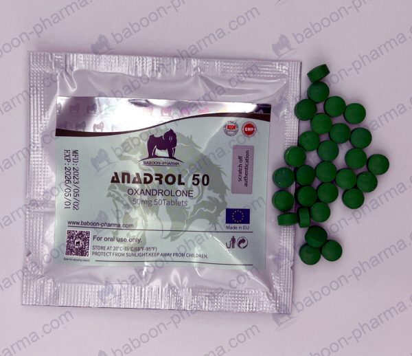 Comprimidos orales Anadrol 50 mg de Baboon Pharma