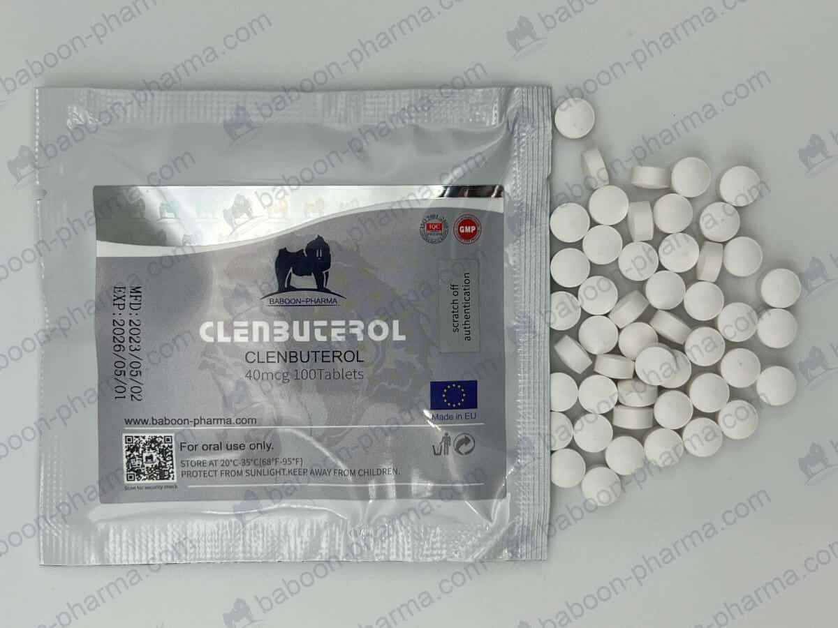 Comprimidos orales de Clenbuterol 40 mg de Baboon Pharma