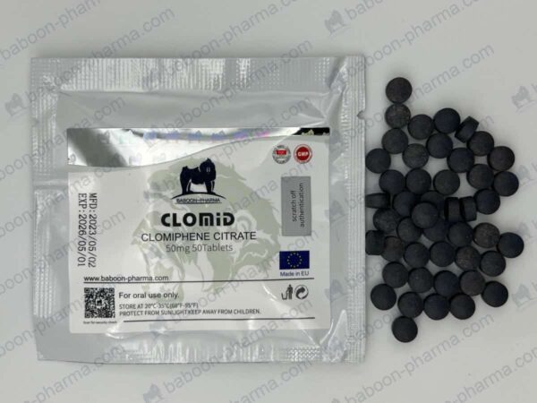 Comprimidos orales de Clomid 50 mg de Baboon Pharma