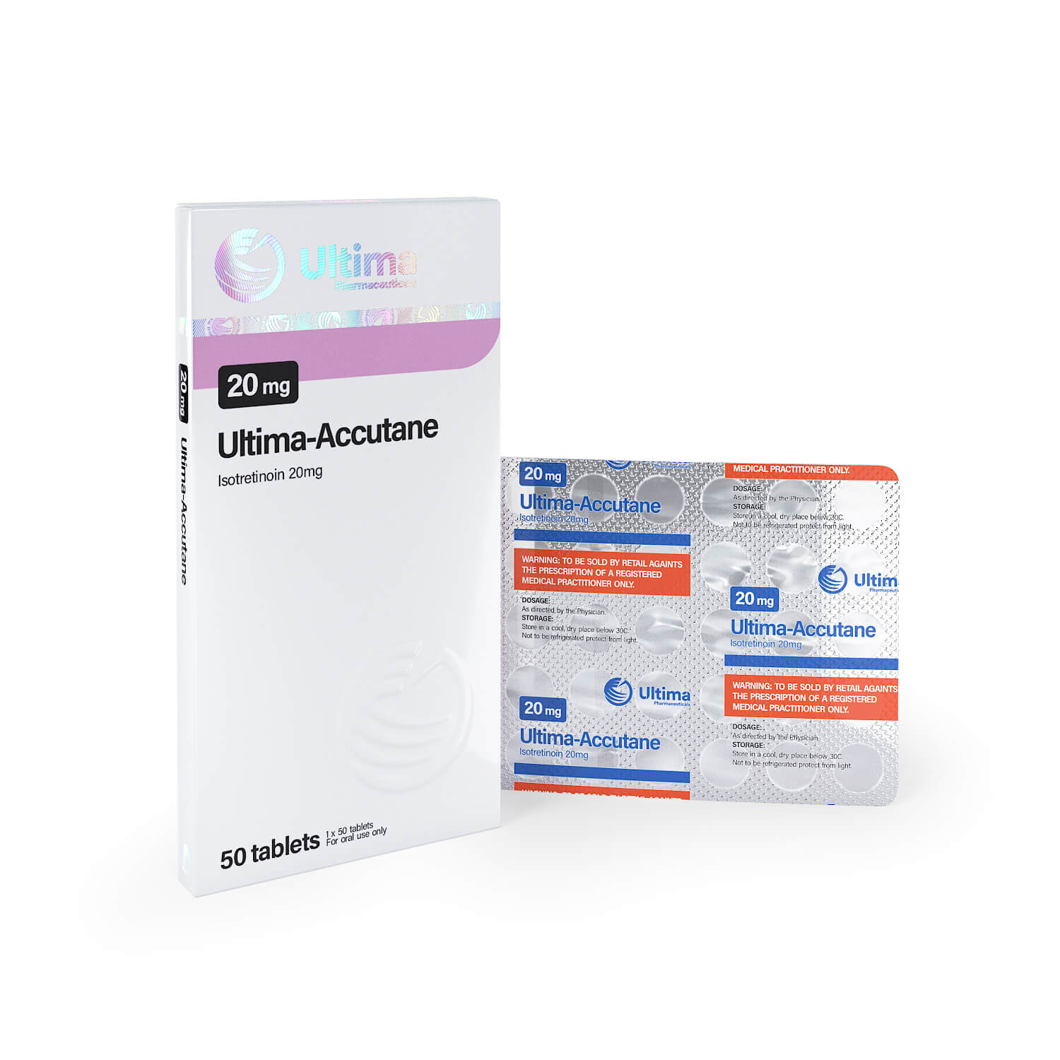 Ultima Accutane 50 pastillas x 20 mg