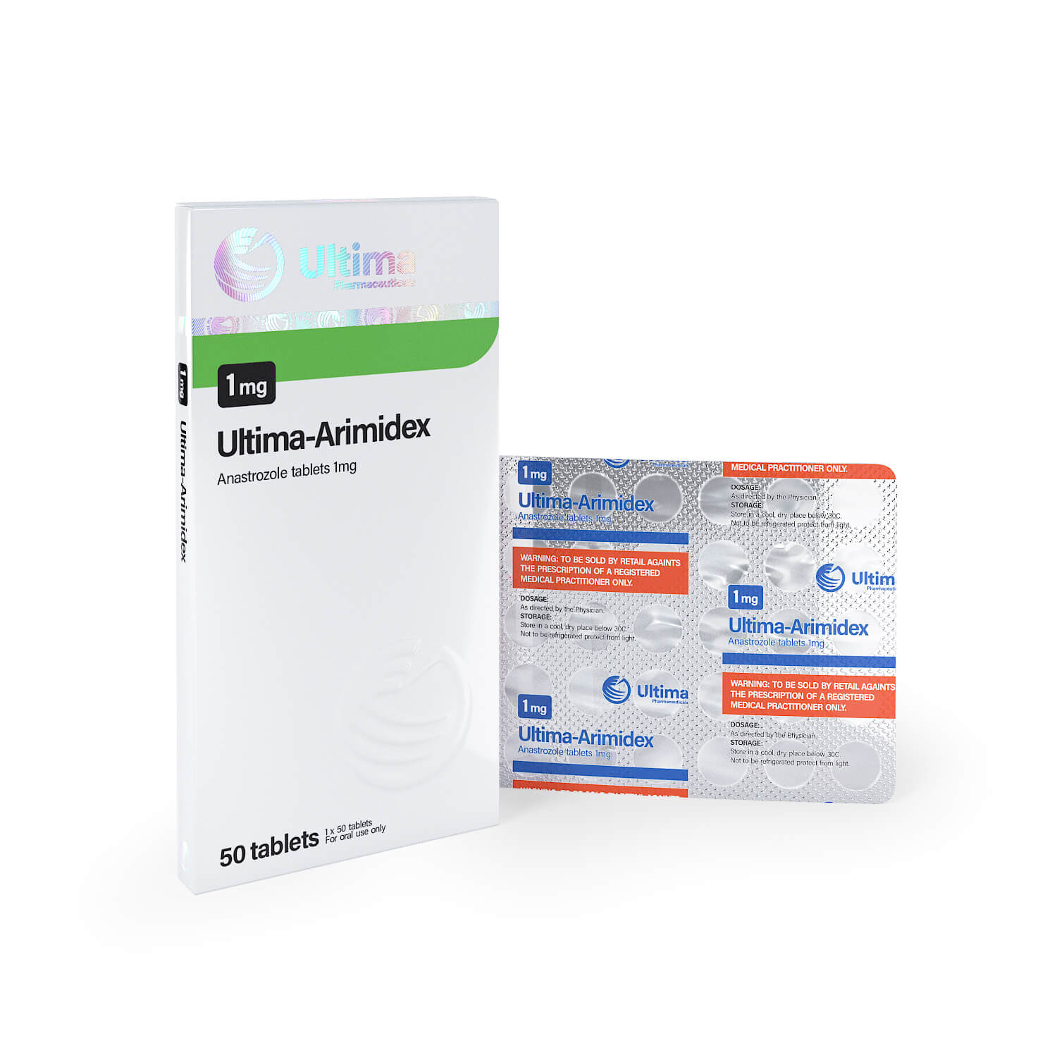 ultima anastro 50 pastillas x 1 mg