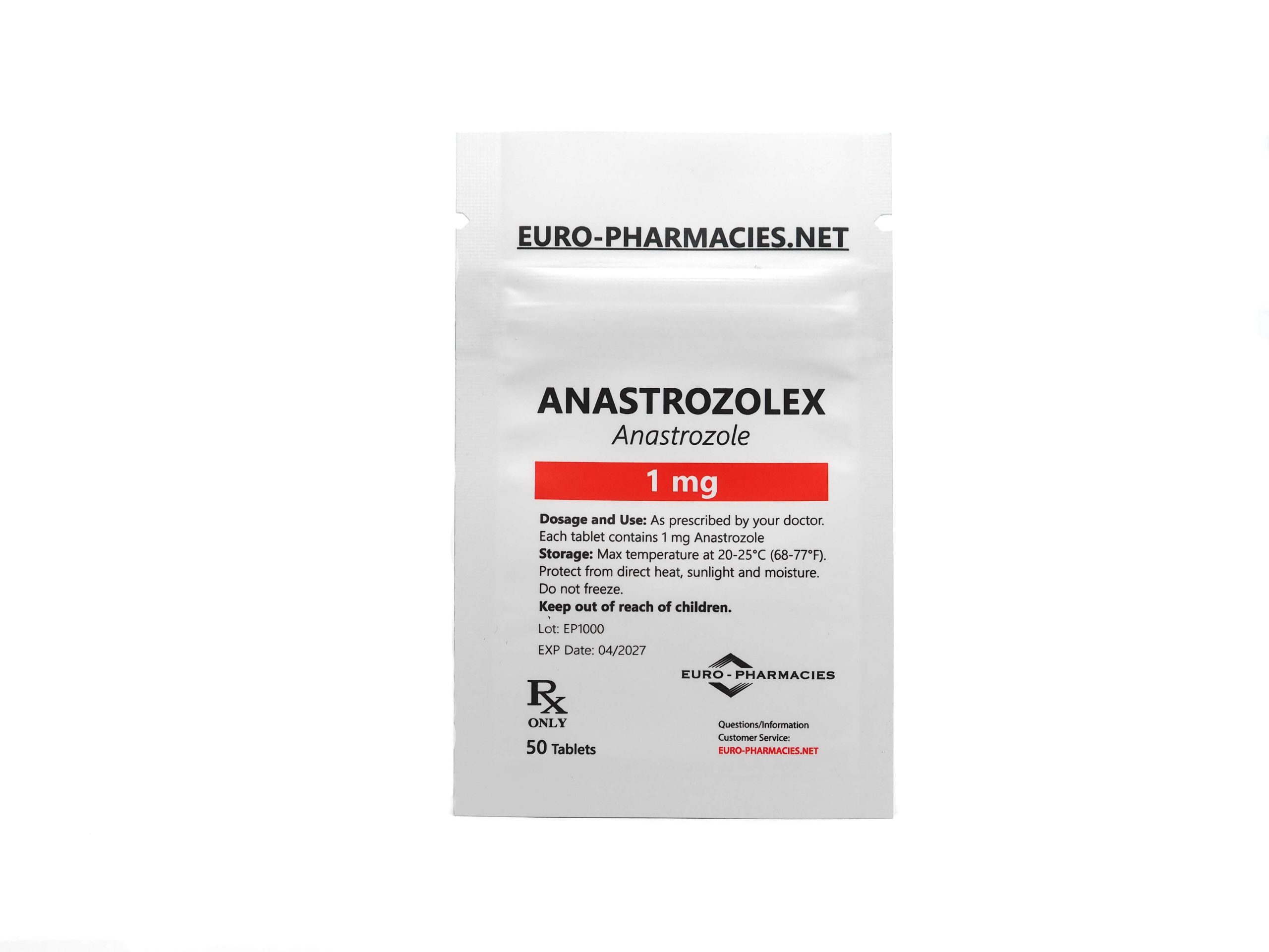 Europharmacies vende Anastrozolex (Arimidex)