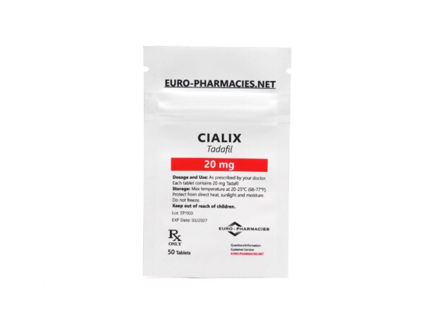Europharmacies ofrece Cialix (Tadafilo)