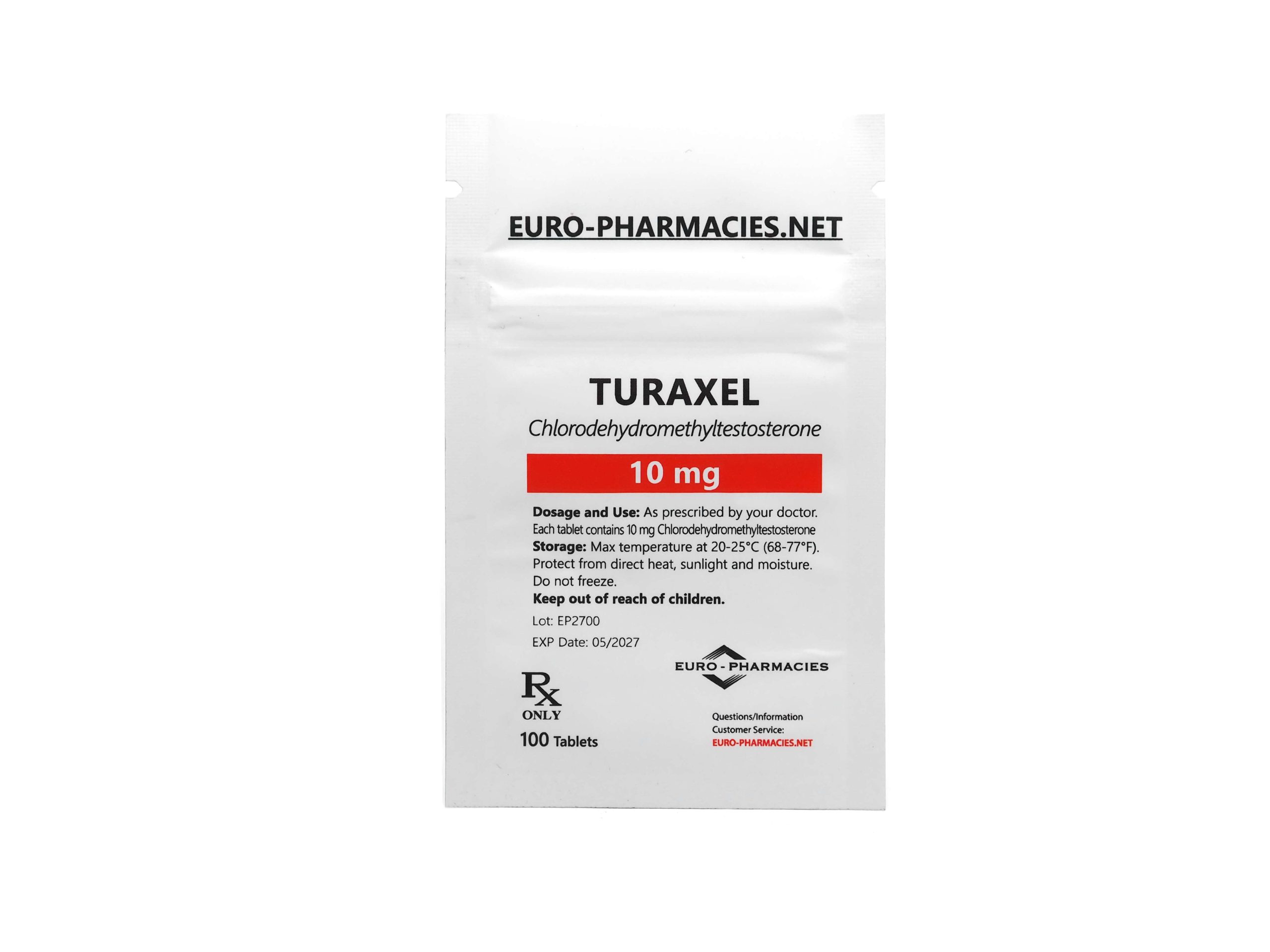 Europharmacies Bolsa Turaxel 10 (Turanabol)