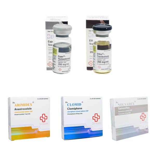 Paquete para el aumento de masa muscular magra: Cipionato de testosterona + Enantato de trembolona (10 semanas) Beligas Pharmaceuticals International