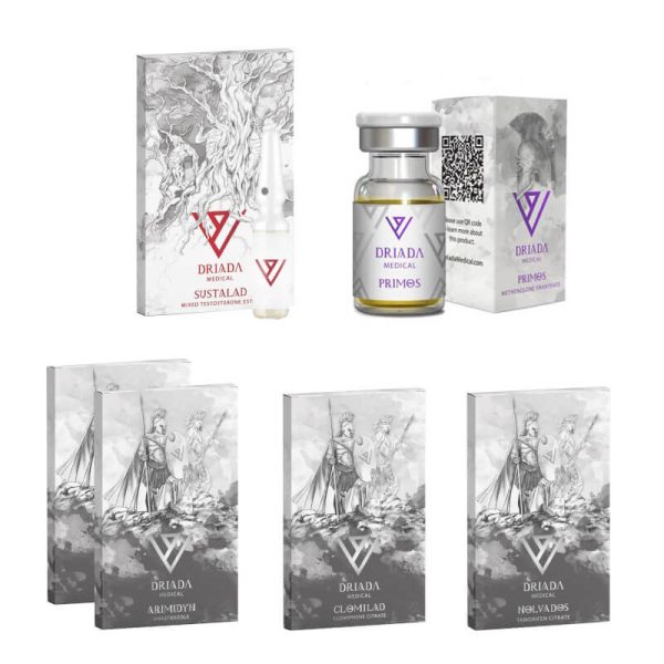 Paquete para ganar masa muscular seca DRIADA MEDICAL Sustanon Primobolan (8 semanas)