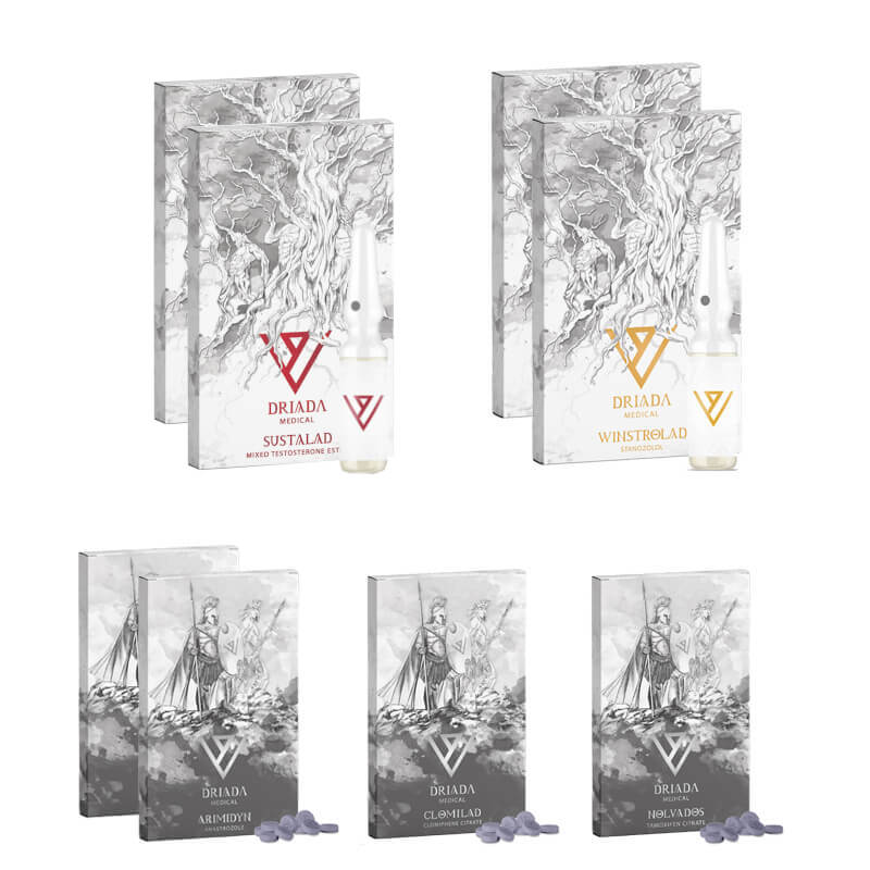 Paquete para ganar masa muscular seca SUSTANON WINSTROL DRIADA