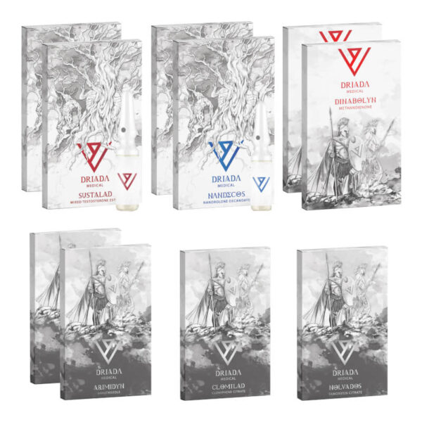 Paquete avanzado para ganar masa muscular DRIADA MEDICAL Sustanon Deca Dianabol 8 semanas