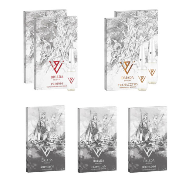 Paquete para ganar masa muscular magra de DRIADA MEDICAL: Propionato de testosterona, acetato de trembolona (6 semanas)