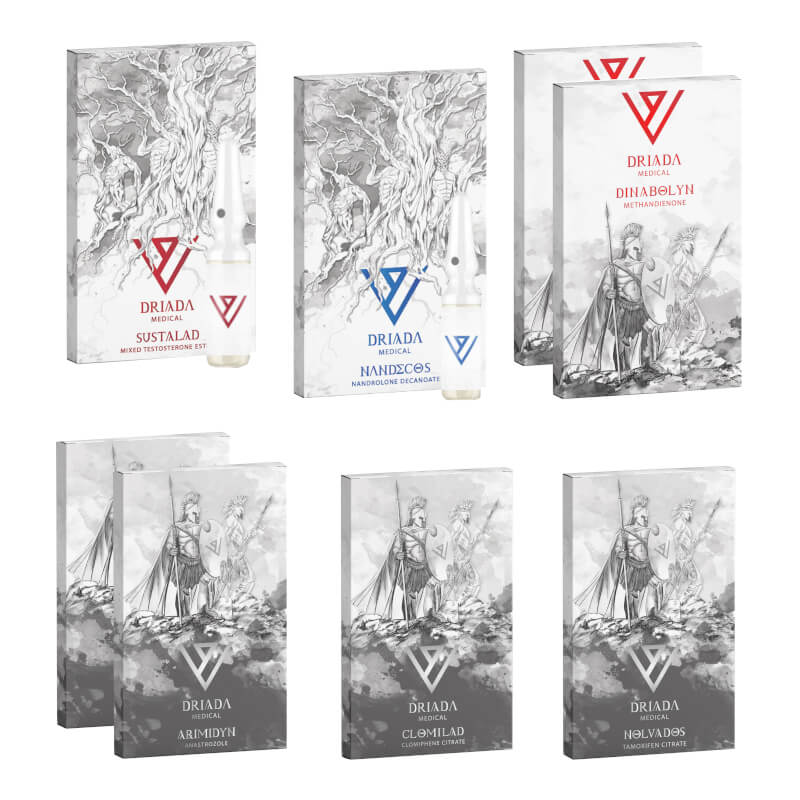 Paquete para aumentar masa muscular DRIADA MEDICAL Sustanon Deca Dianabol 8 semanas