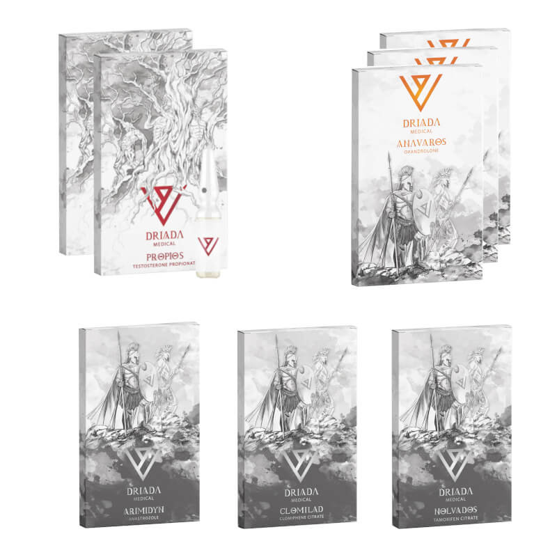Paquete de fortalecimiento de 6 semanas de Anavar Test P, esteroides orales Driada Medical