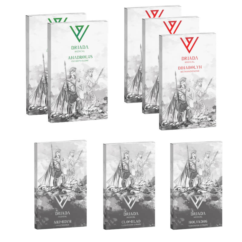 Paquete definitivo para ganar masa muscular: Dianabol + esteroides orales Anadrol (8 semanas) Driada Medical